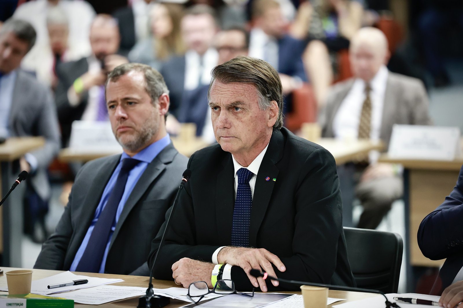 Bolsonaro em julgamento no STF - Foto: Reprodução/Gustavo Moreno/STF