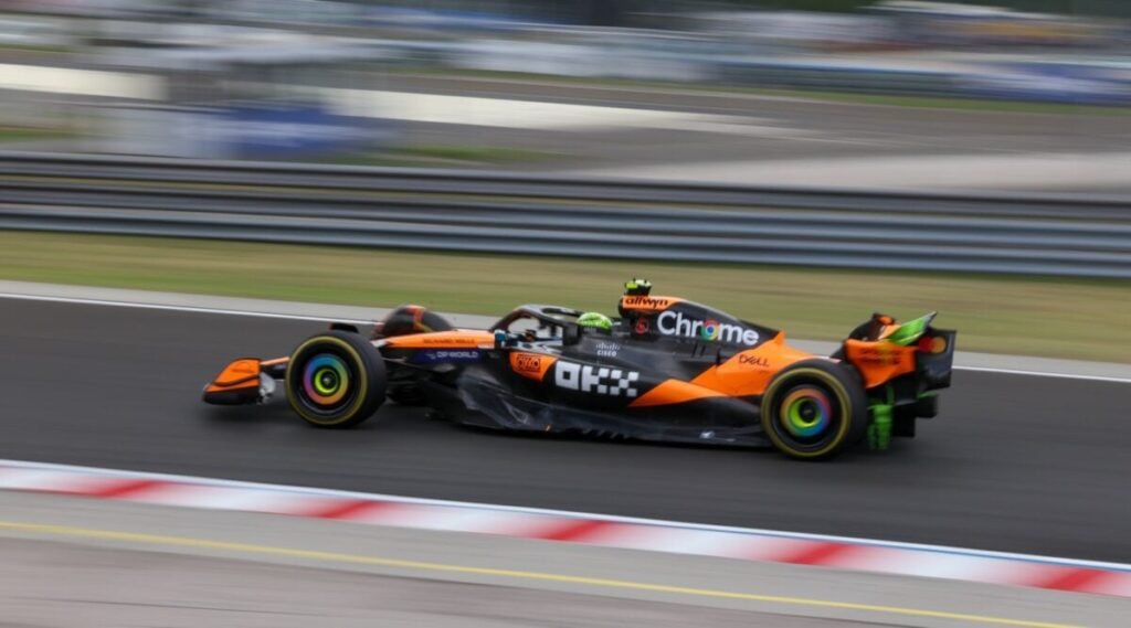 Lando Norris começou com tudo na Hungria - Foto: Reprodução/Gabriel López/Grande Prêmio