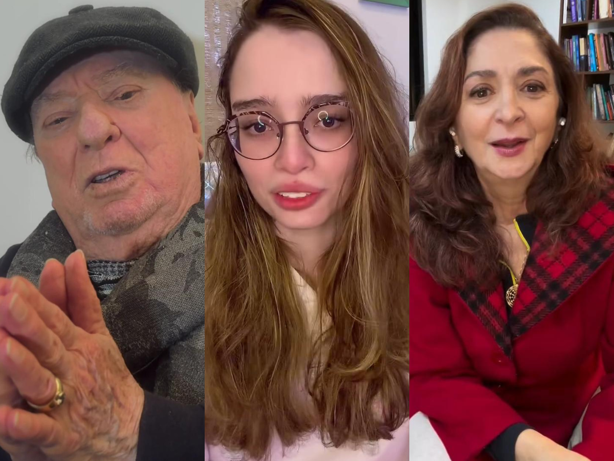 Raul Gil, a neta, Raquel, e a filha do apresentador, Nanci (Reprodução/Instagram/@raulgil3, @gilraquel00 e @nanciggil)