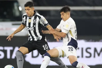 Savarino em campo no jogo entre Botafogo e LDU, pela Libertadores - Foto: Reprodução/Vítor Silva/Botafogo