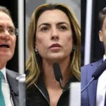 Senadores Renan Calheiros (MFB-AL) e Soraya Thronicke (União-MS), e o deputado Nikolas Ferreira (PL-MG) destinaram verbas para clube de futebol - Foto: Reprodução/Agência Senado e Câmara