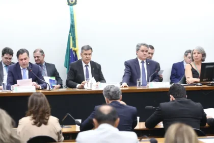 Deputados e senadores durante reunião da Comissão Mista de Orçamento nesta terça-feira (30) - Foto: Vinicius Loures/Câmara dos Deputados