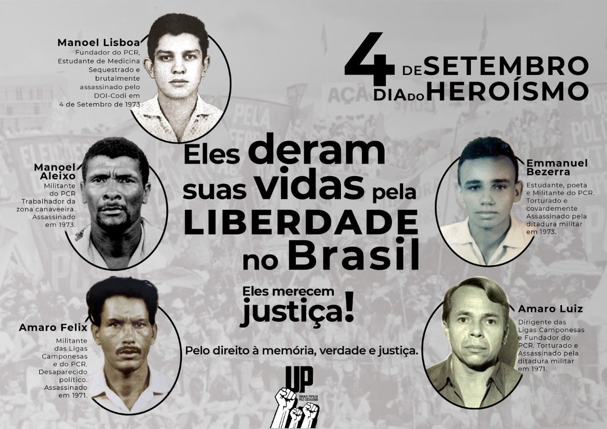 Memória - Foto: UP (Unidade Popular)