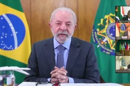 Lula durante reunião virtual dos líderes do Brics - Foto: Reprodução/YouTube