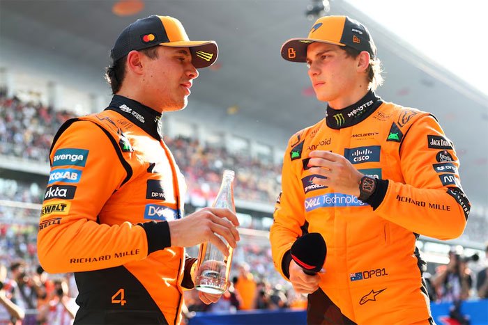 Lando Norris e Oscar Piastri - Foto: Reprodução/McLaren