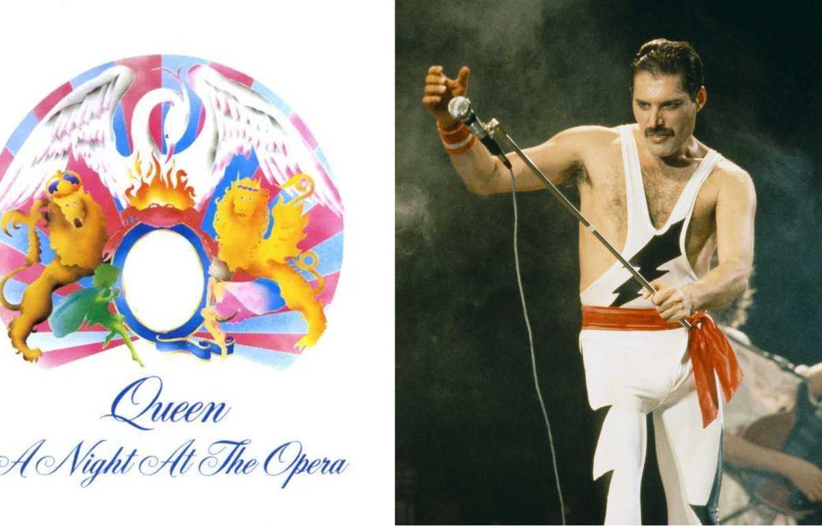 "A Night At The Opera", do Queen, completa 50 anos em 2025 - Foto: Reprodução/Capa do álbum/Dave Hogan