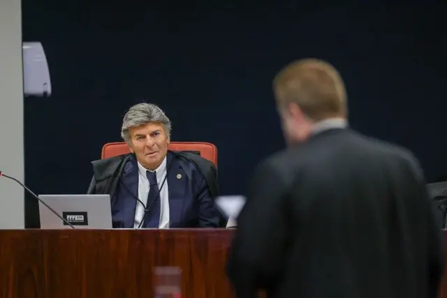 Luiz Fux durante quarto dia de julgamento de Bolsonaro e 7 aliados sobre trama golpista na Primeira Turma do STF - Foto: Gustavo Moreno/STF