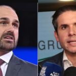 Motta barra Eduardo Bolsonaro como líder da Minoria e abre espaço para cassação por faltas - Foto: Redes Sociais e Rafael Melo/FP