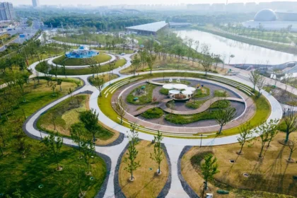 O maior parque-esponja de Shanghai: "Céu estrelado" - Foto: China Daily