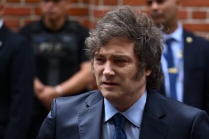O presidente da Argentina, Javier Milei - Foto: Luis Robayo/AFP
