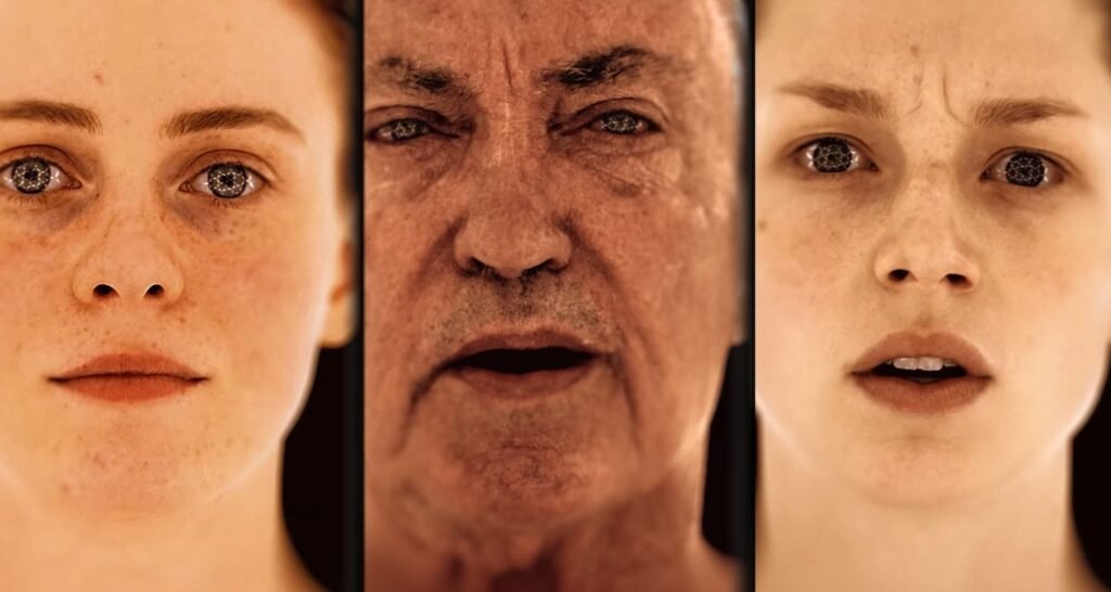 Da esquerda para direita: Sophia Lillis, Udo Kier e Hunter Schafer - Foto: Reprodução/OD/Kojima Productions