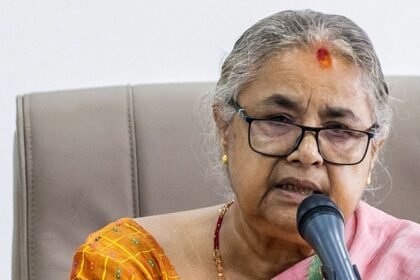Nepal Sushila Karki em discurso - Foto: Prabin Ranabhat AFP