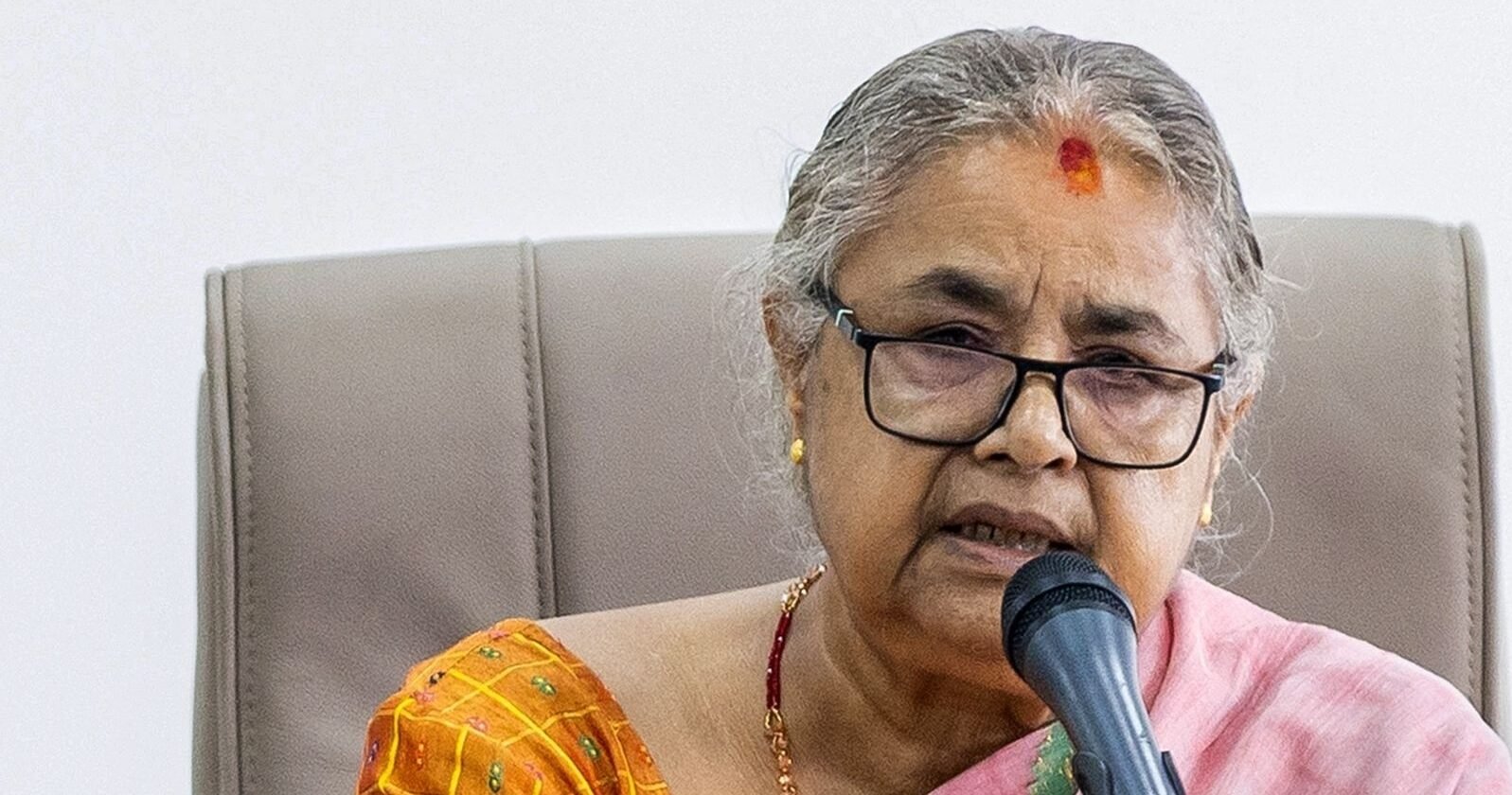 Nepal Sushila Karki em discurso - Foto: Prabin Ranabhat AFP