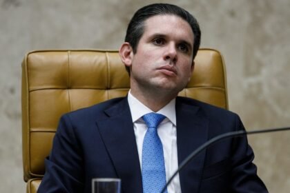 Presidente da Câmara dos Deputados, Hugo Motta. Foro: Brenno Carvalho / Agência O Globo