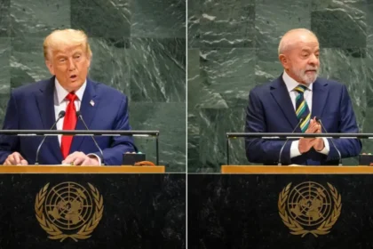 Luiz Inácio 'Lula' da Silva e Donald Trump na Assembléia Geral da Organização das Nações Unidas (ONU) - Foto: Reprodução/Nações Unidas/YouTube