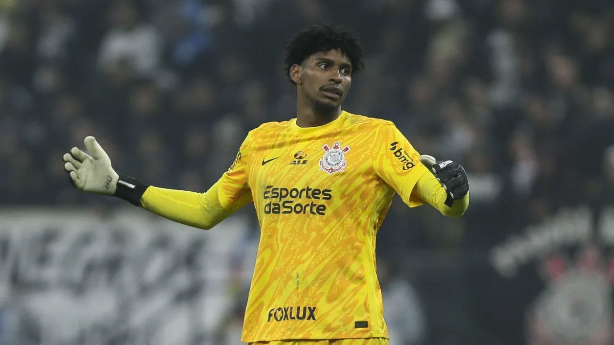 Hugo Souza, goleiro do Corinthians Foto: Ricardo Moreira/Getty Images