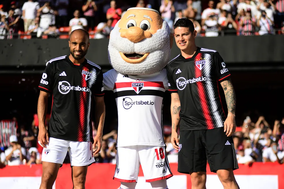 São Paulo: Apresentação Lucas Moura e James Rodríguez - Foto: Divulgação/Marcos Ribolli