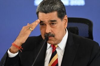 Nicolás Maduro, durante uma entrevista coletiva em Caracas. Federico Parra - 15.set.25/AFP