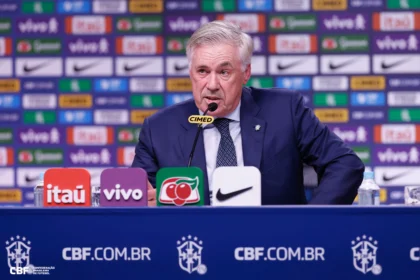 Ancelotti anunciou a convocação da Seleção para amistosos com Senegal e Tunísia - Foto: Rafael Ribeiro/CBF