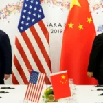 Donald Trump e Xi Jinping em 2019, na reunião do G20 em Osaka, no Japão/REUTERS.
