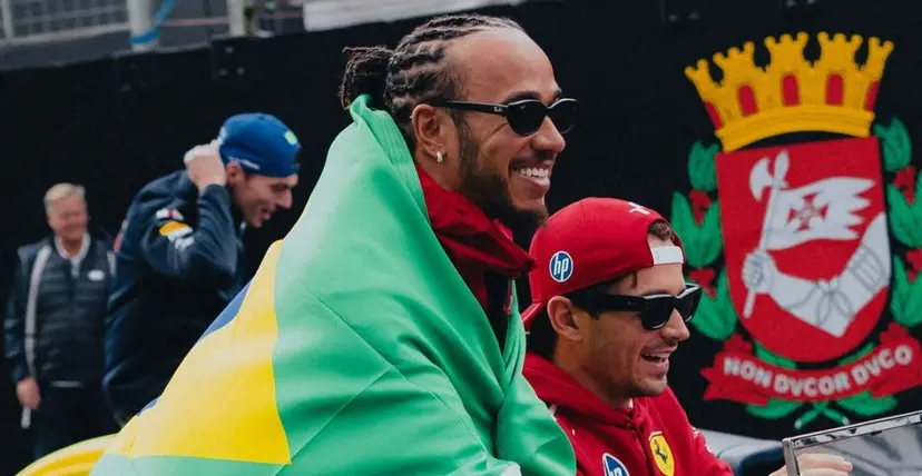 Lewis Hamilton e Charles Leclerc ficaram de fora do GP de São Paulo - Foto: Reprodução/Instagram/Lewis Hamilton