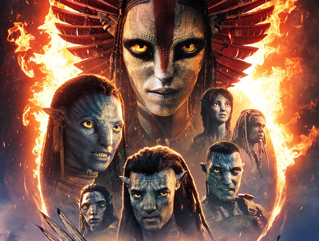 Cartaz do filme "Avatar: Fogo e Cinzas" - Foto: Reprodução/20th Century Studios