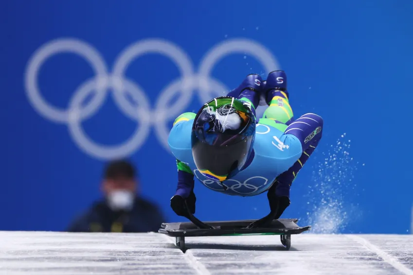 Nicole Silveira nos Jogos de Pequim 2022 Foto: Alex Pantling/Getty Images