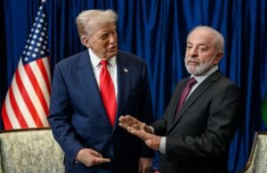 Donald Trump e Lula em encontro anterior - Foto: Ricardo Stuckert/PR