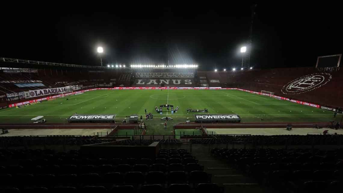 Vista do estádio Néstor Díaz Pérez antes de jogo entre Lanús e Boca Juniors ALEJANDRO PAGNI/AFP via Getty Images
