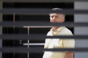 Ex-presidente Jair Bolsonaro em prisão domiciliar, em Brasília - Foto: Sergio Lima/AFP