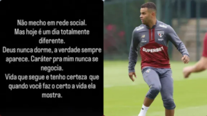 Foto 1: Mensagem publicada por Alisson em seu Instagram - Foto: Reprodução/Instagram l Foto 2: Alisson em tempos de São Paulo - Foto: Rubens Chiri/São Paulo FC