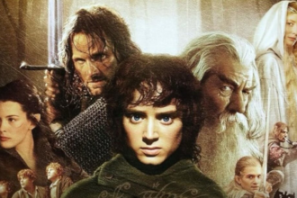 Imagem ilustrativa de poster dos filmes da saga "O senhor dos anéis'