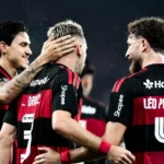 Flamengo comemora gol contra o Remo Foto: Gilvan de Souza/ Flamengo