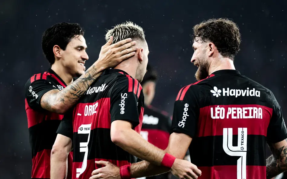 Flamengo comemora gol contra o Remo Foto: Gilvan de Souza/ Flamengo