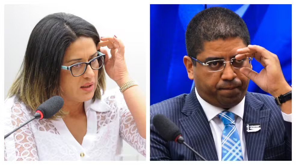 Foto de arquivo de Meire Poza e Leonardo Meirelles ficaram conhecidos na Operação Lava Jato - Foto: Montagem/Antonio Cruz/Agência Brasil e Pedro França/Agência Senado