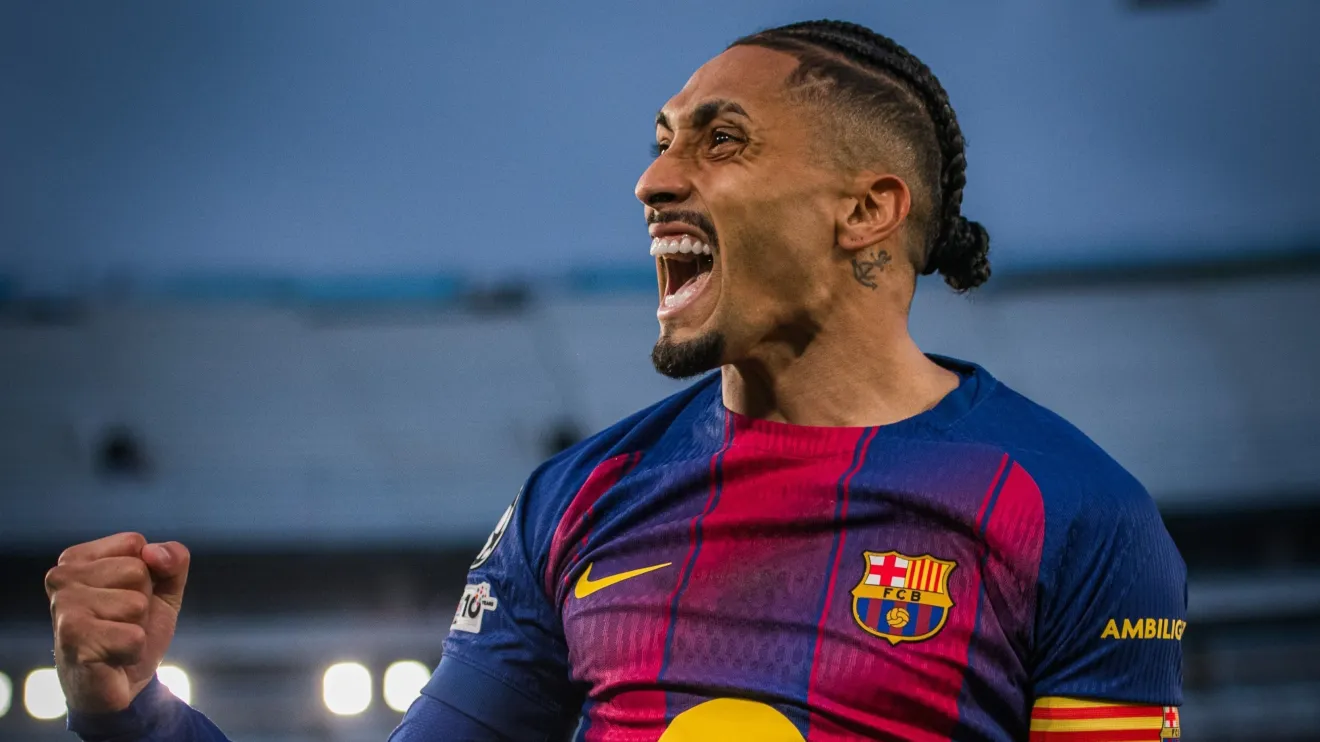 Raphinha foi o grande nome do confronto | Reprodução/X/@Barcelona