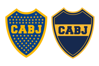 Escudo clássico (à esquerda) e escudo novo (à direita) - Reprodução/Instagram