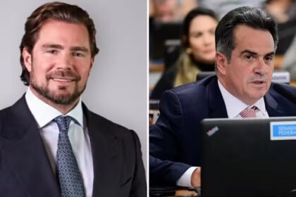 O dono do Banco Master, Daniel Vorcaro, e o senador Ciro Nogueira - Foto: Divulgação; Pedro França/Agência Senado