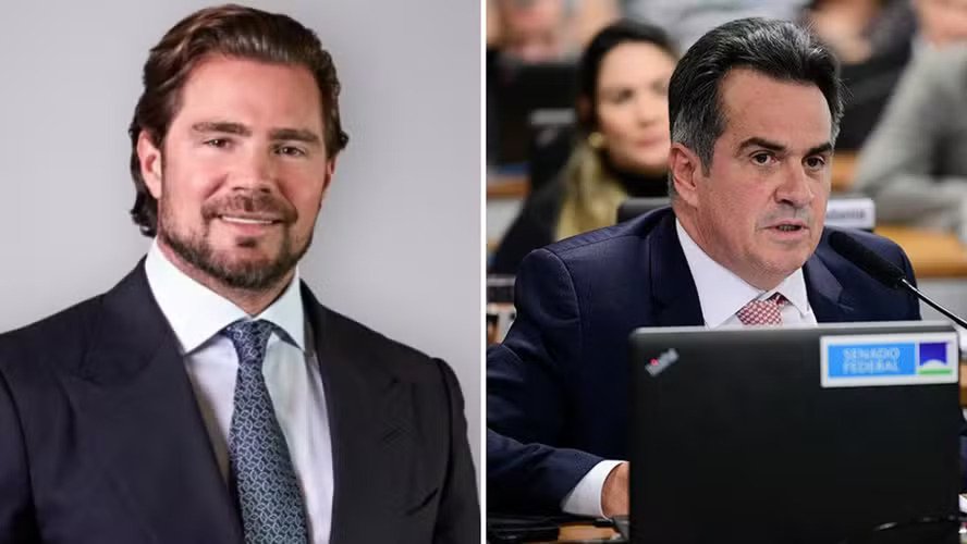 O dono do Banco Master, Daniel Vorcaro, e o senador Ciro Nogueira - Foto: Divulgação; Pedro França/Agência Senado