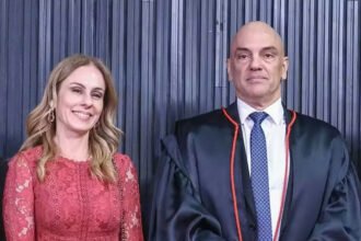 O ministro Alexandre de Moraes e a esposa dele, Viviane Barci de Moraes - Foto: Divulgação/STF