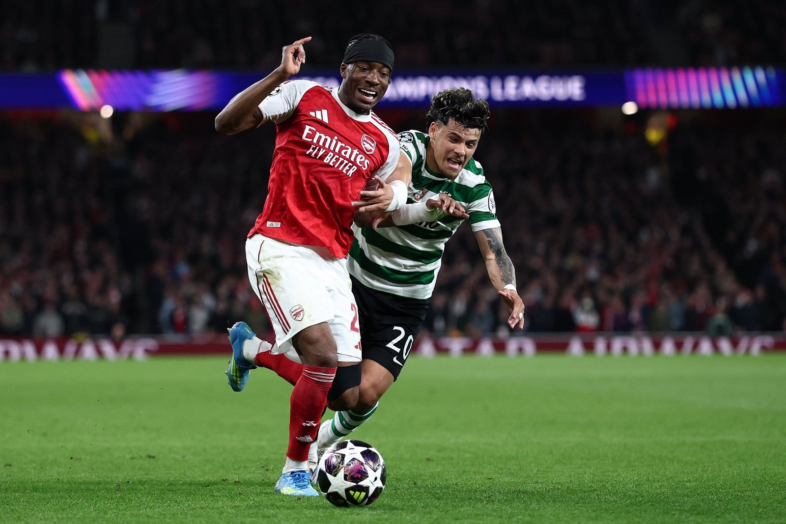 Arsenal e Sporting disputam as quartas de final da Champions - Imagem: Adrian Dennis/AFP