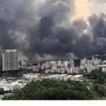 Incêndio atinge estacionamento da sede da empresa BYD na China