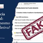 Inteligência Artificial: é Artificial mesmo ou apenas Seletiva?" e um carimbo de "FAKE" sobre uma conversa com o ChatGPT