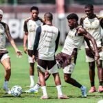 Flamengo realiza último treino no Ninho antes de viajar ao Peru – Foto: Gilvan de Souza/Flamengo