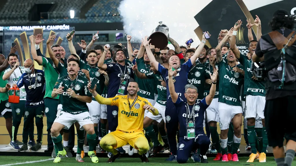 Palmeiras bate Santos com gol nos minutos finais e conquista o bicampeonato da Libertadores em 2020 (Foto: Cesar Greco/Palmeiras)