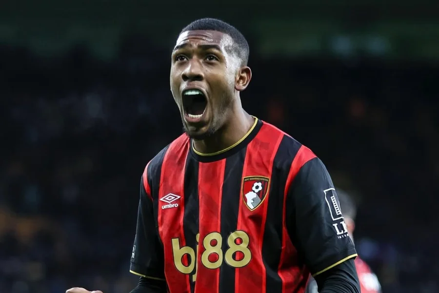 Rayan em jogo do Bournemouth