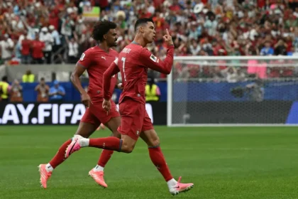 Cristiano Ronaldo encerrou sua seca de gols (Foto: RONALDO SCHEMIDT / AFP)