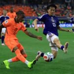 Segundo tempo eletrizante marcou duelo entre Holanda e Japão, em Dallas Foto: Takuya Matsumoto / The Yomiuri Shimbun via AFP