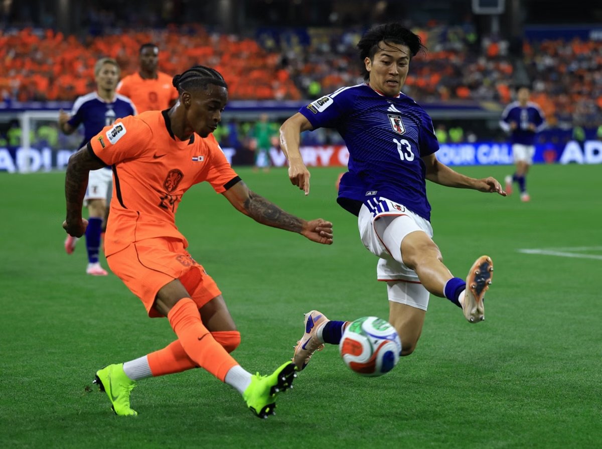Segundo tempo eletrizante marcou duelo entre Holanda e Japão, em Dallas Foto: Takuya Matsumoto / The Yomiuri Shimbun via AFP