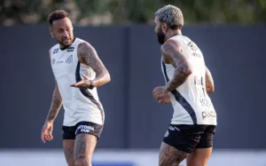Neymar e Gabigol ficam fora da viagem do Santos para a Venezuela – Foto: Raul Baretta/ Santos FC.